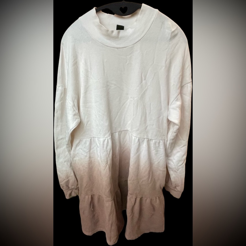 Wild Fable Ombré Sweatshirt Dress Sz L